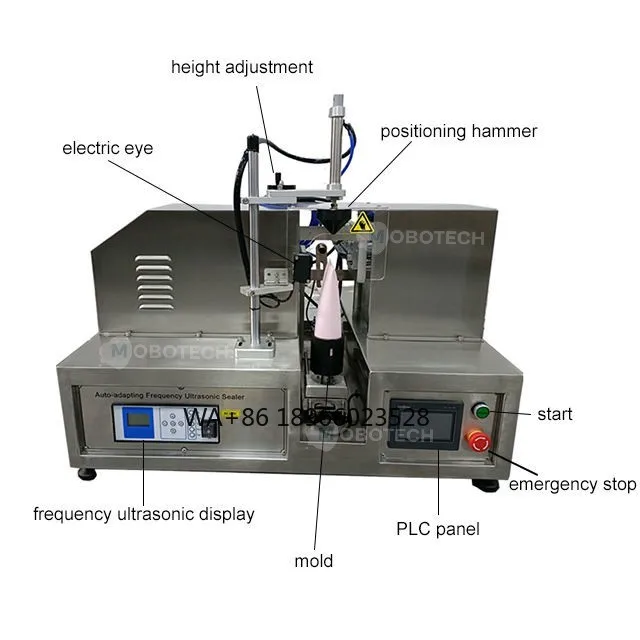 

Tube Sealing Machine for Plastic Cosmetic Soft Tubes High Efficiency Cream Lotion Toothpaste Ultrasonic Sealer