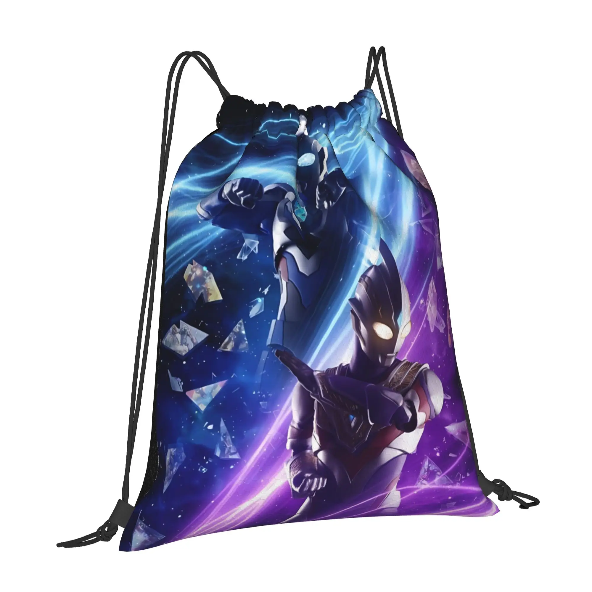 bag Pouch Ultraman  Drawstring Bags Sports Pouch Print Backpack Boy Girls School Shoe Bag