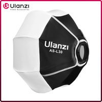 Ulanzi AS-L30 30cm Lantern Softbox Mini Bowens Mount Quick Release Ball Diffuser Light Modifier for Ulanzi LT028 LT005 COB Light