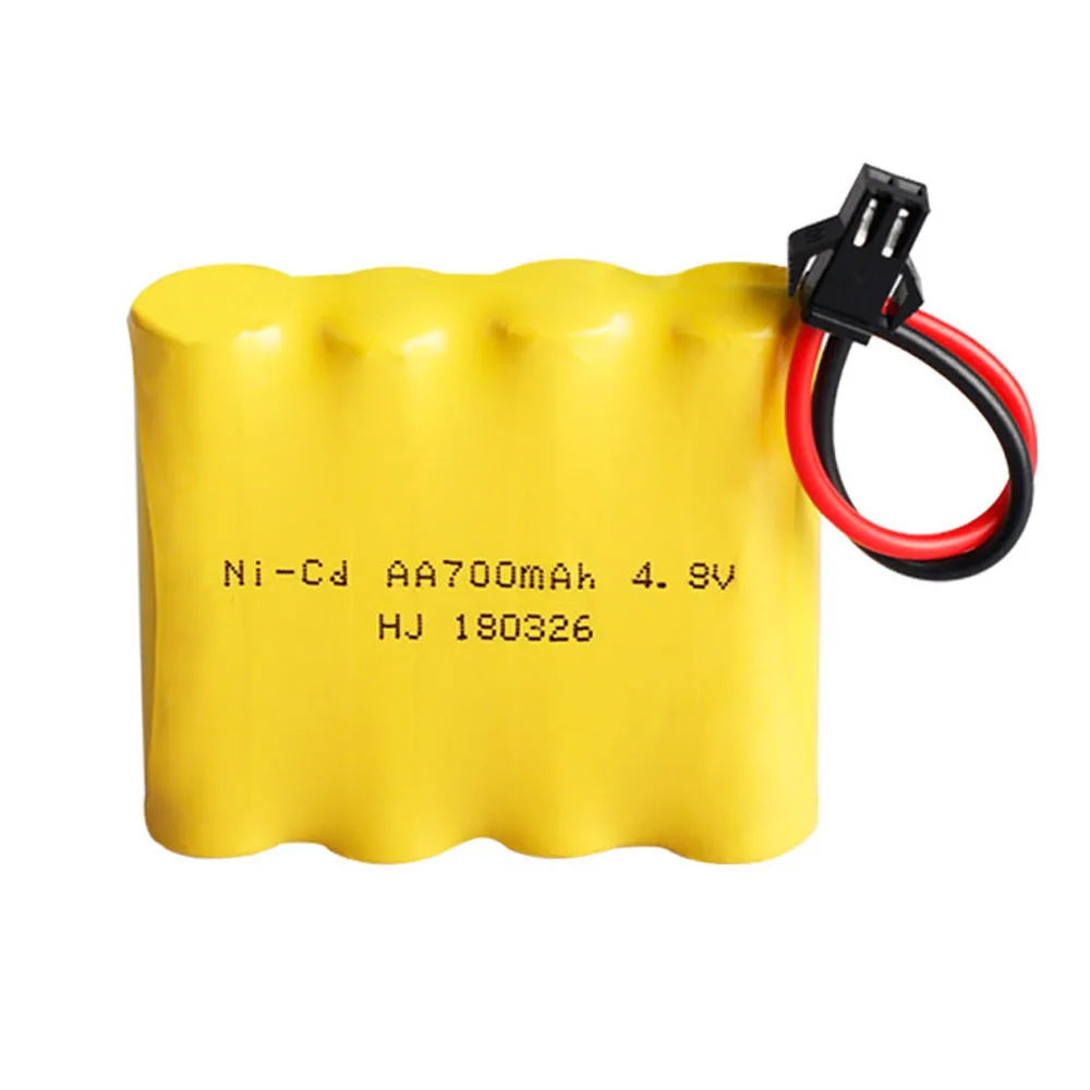 NI-CD Battery 700mAh 4.8V Rechargeable  4* AA 4.8V Battery Pack with USB Charger For Rc toys Cars Tanks Robots Boats Guns Parts