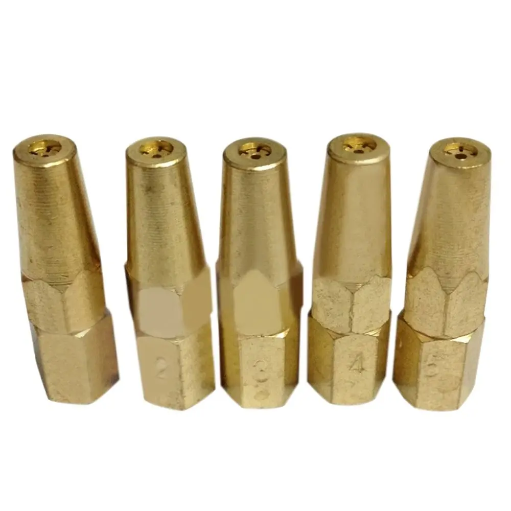 Universal Tips Welding Accessories Replace Part Propane Welding Nozzle 1# 2# 3# 4# 5# Gas Welding Torch H01-2 Holder