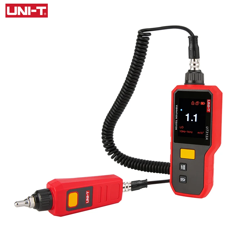 UNI-T UT312A Digital Vibration Meter High Precision Velocity Displacement Testers 2.4'' TFT Auto-Rotating Screen