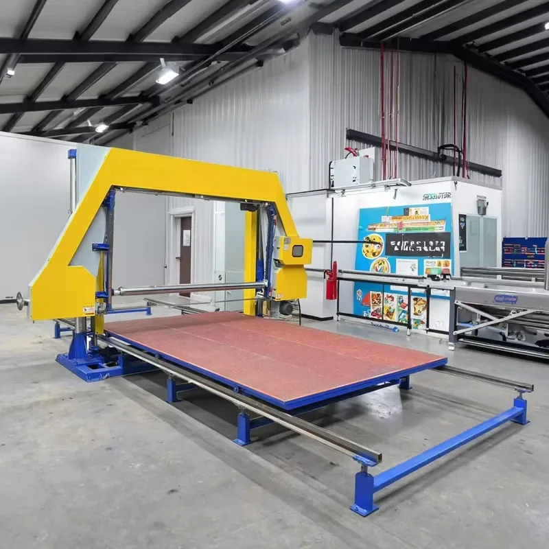 Horizontal polyurethane foam sponge cutting machine for mattress and soundproof sofa foam cutting EPDM and neoprene foam