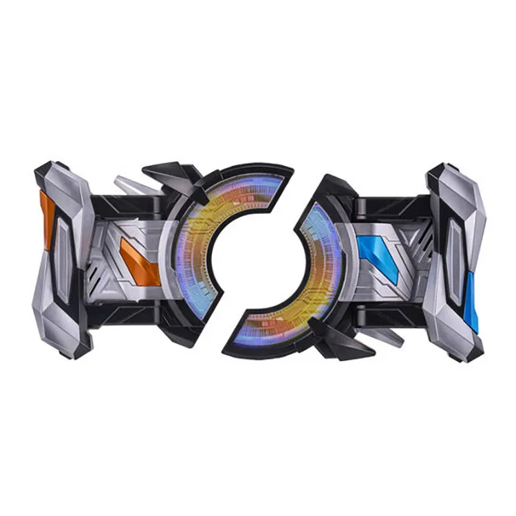 نموذج شخصية كامين رايدر جيتس من بانداي مع مشبك تحكم مزدوج وخطوط متميزة قابلة للتحول، لعبة تجميع