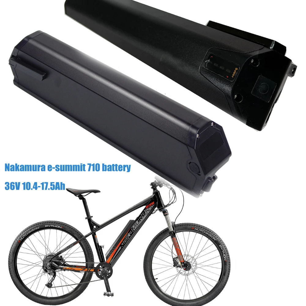 Saber Plus Pro Starter Semi Hidden E-Battery 36V 10.4ah 13Ah 14Ah 15Ah 17.5Ah  for Nakamura E-Summit 710 Electirc Bike Battery