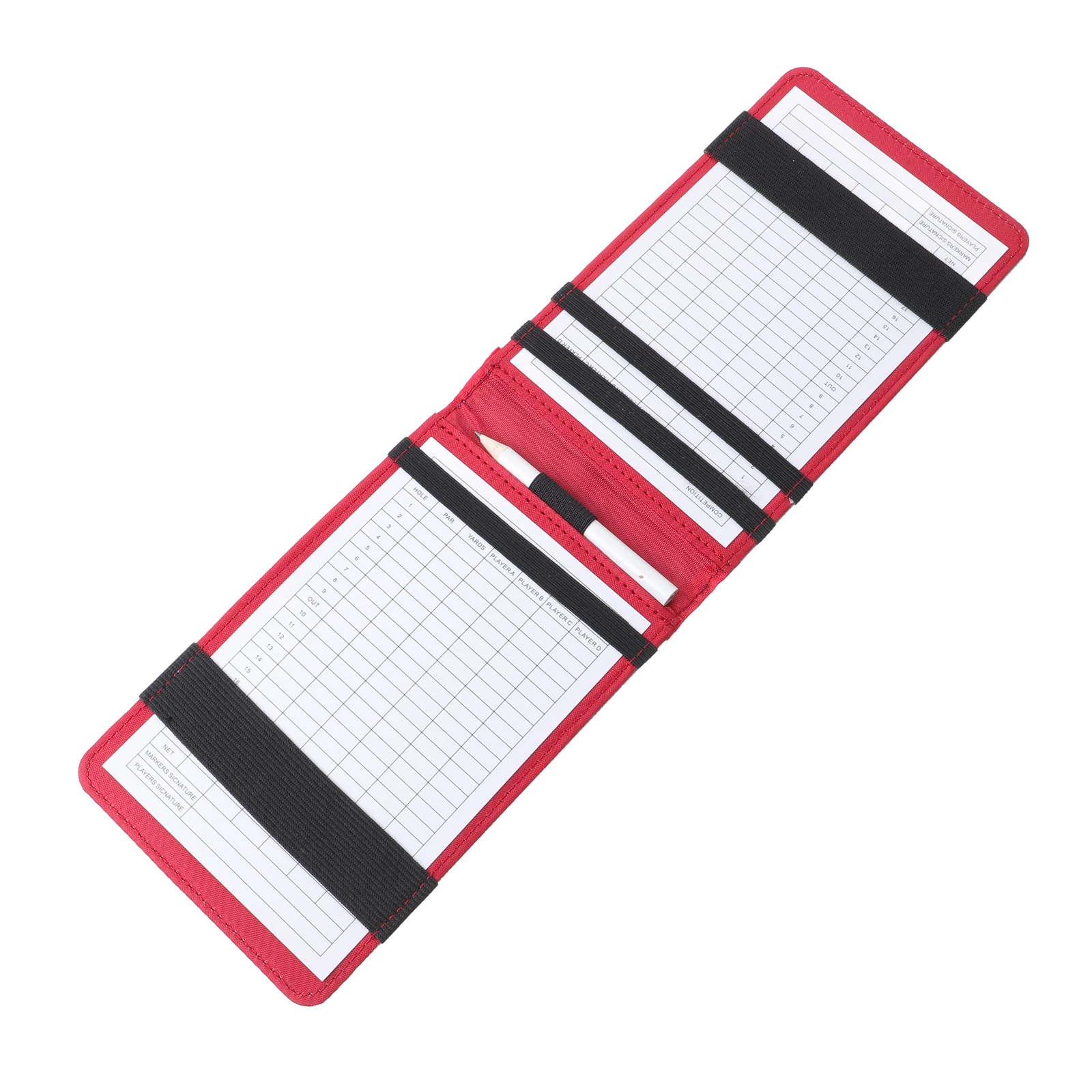 

Golf Scorebook Cloth Durable Portable Score Recording Notebook Golfing Balls Keeping Supplies 120 Pages