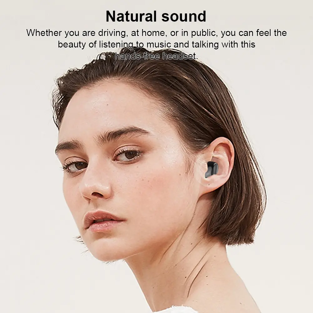 X6 Headphones Single Sided Mini Bluetooth Sports Invisible Earphone Car Single Ear in Ear 5.0 Small Earphone with Microphone