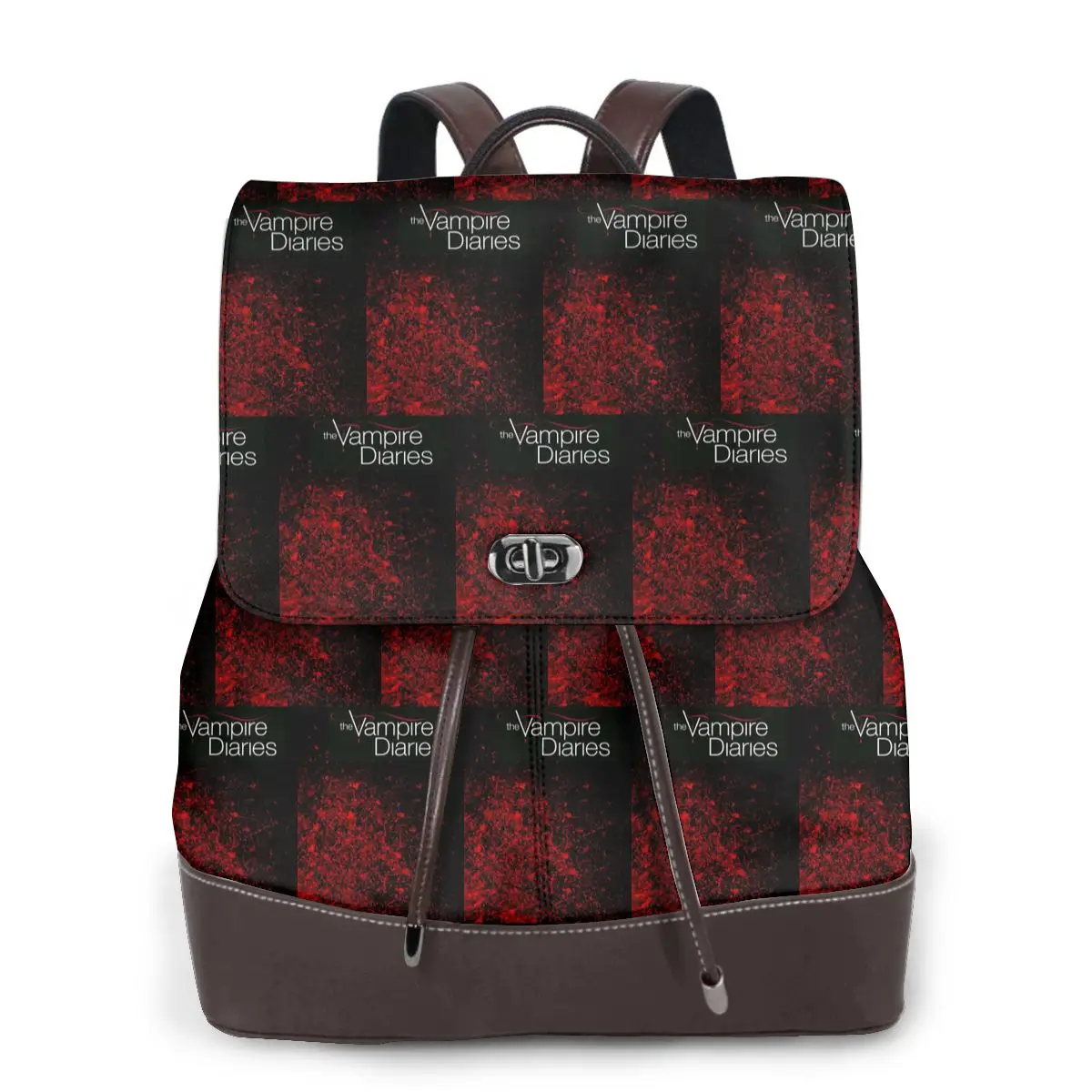 The Vampire Diaries Damon Salvatore Bookbag School Student Bags Hiking Travel Daypack for Women Fashion Derma Backpack