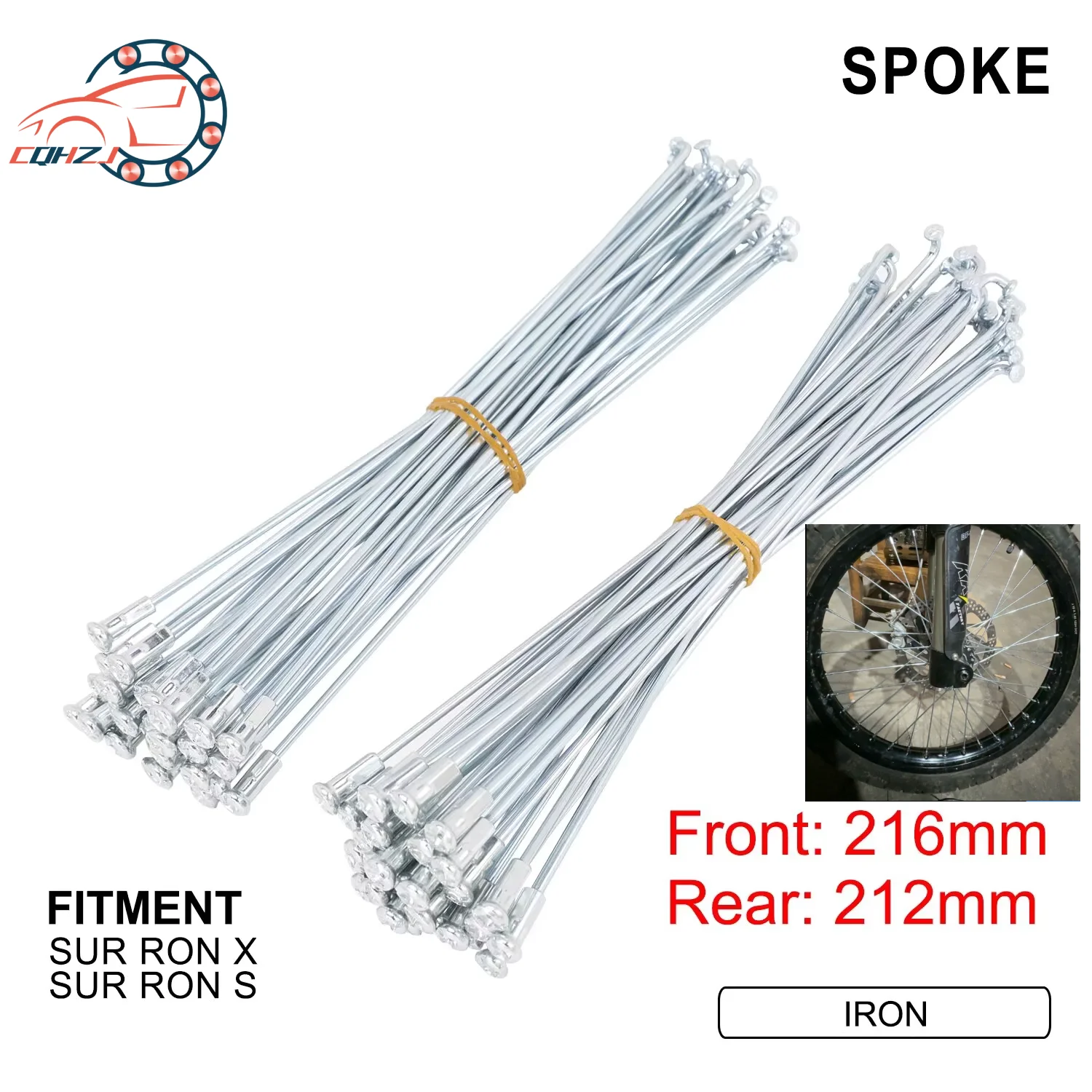 CQHZJ Electric Motorcycle Iron Front and Rear Spokes Hub Caps For SURRON Light Bee X S Accessories