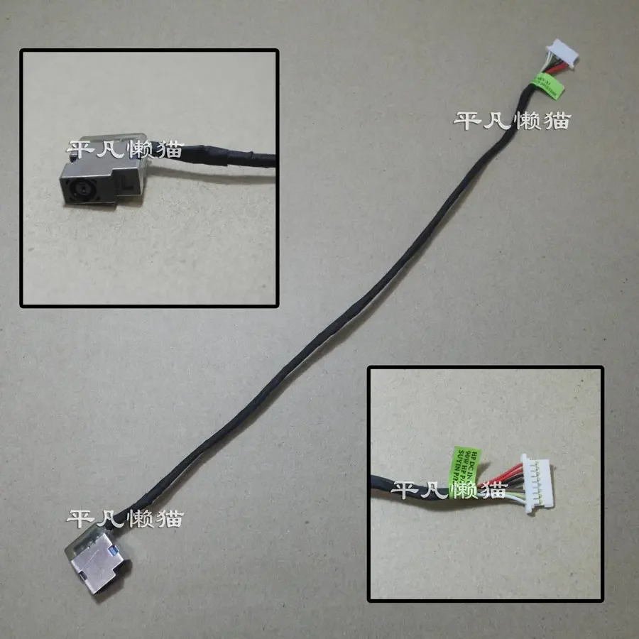 Conector de alimentación de CC con cable para portátil HP 14-ax 14-AX010WM 14-AX020NR 14-AX020WM, Cable flexible de DC-IN, 799750-T23