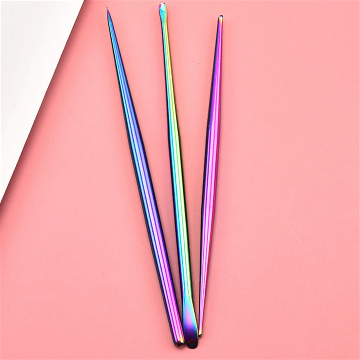 الفولاذ المقاوم للصدأ الملونة لينة الفخار الطين النحت أداة الطين النقش أداة DIY بها بنفسك بوليمر كلاي النمذجة أدوات نحت HOT