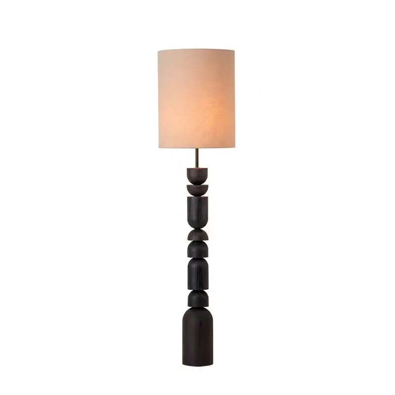 New medieval style solid wood floor lamp living room sofa atmosphere vertical bedroom bedside bed and breakfast desk lamp