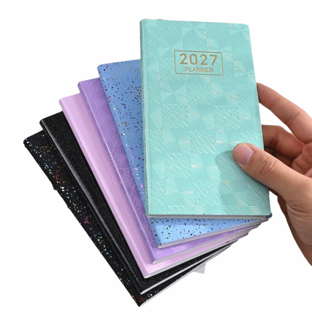 Portable 2027 A6 Planner Notebook Multicolor Lined Pages 2027 Planner Portable Weekly Planner Office Planning