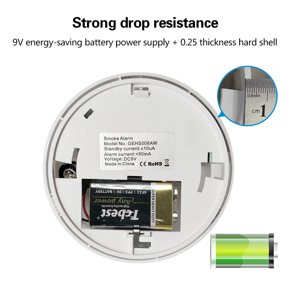 Автономная сигнализация детектор дыма комплект домашней безопасности беспроводной пожарный детектор дыма чувствительный портативный датчик сигнализации пожарное оборудование