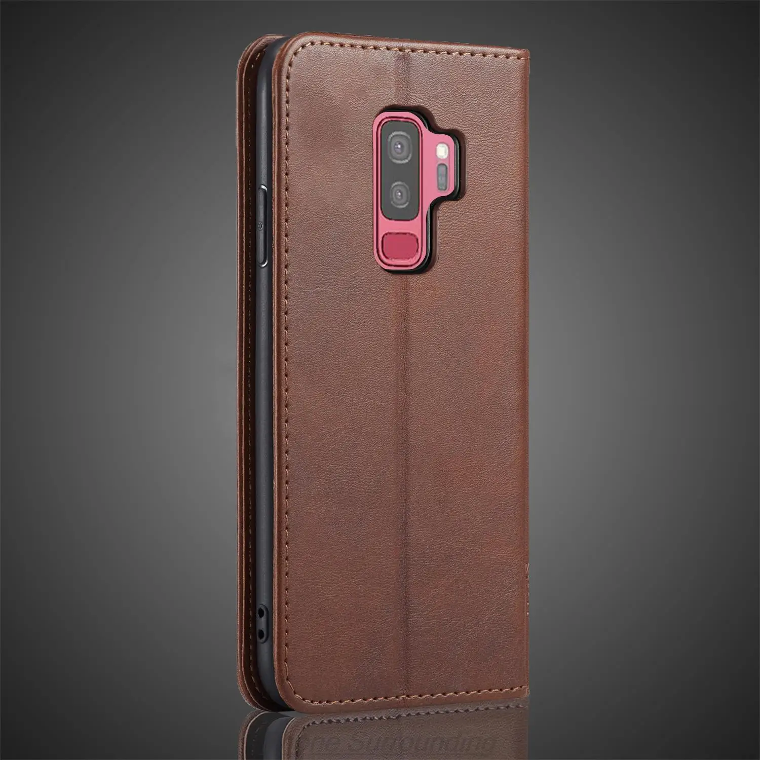 Leather Case for Samsung Galaxy S9 plus / S9+ Card Holder Holster Magnetic Attraction Cover Wallet Flip Case Capa Fundas Coque