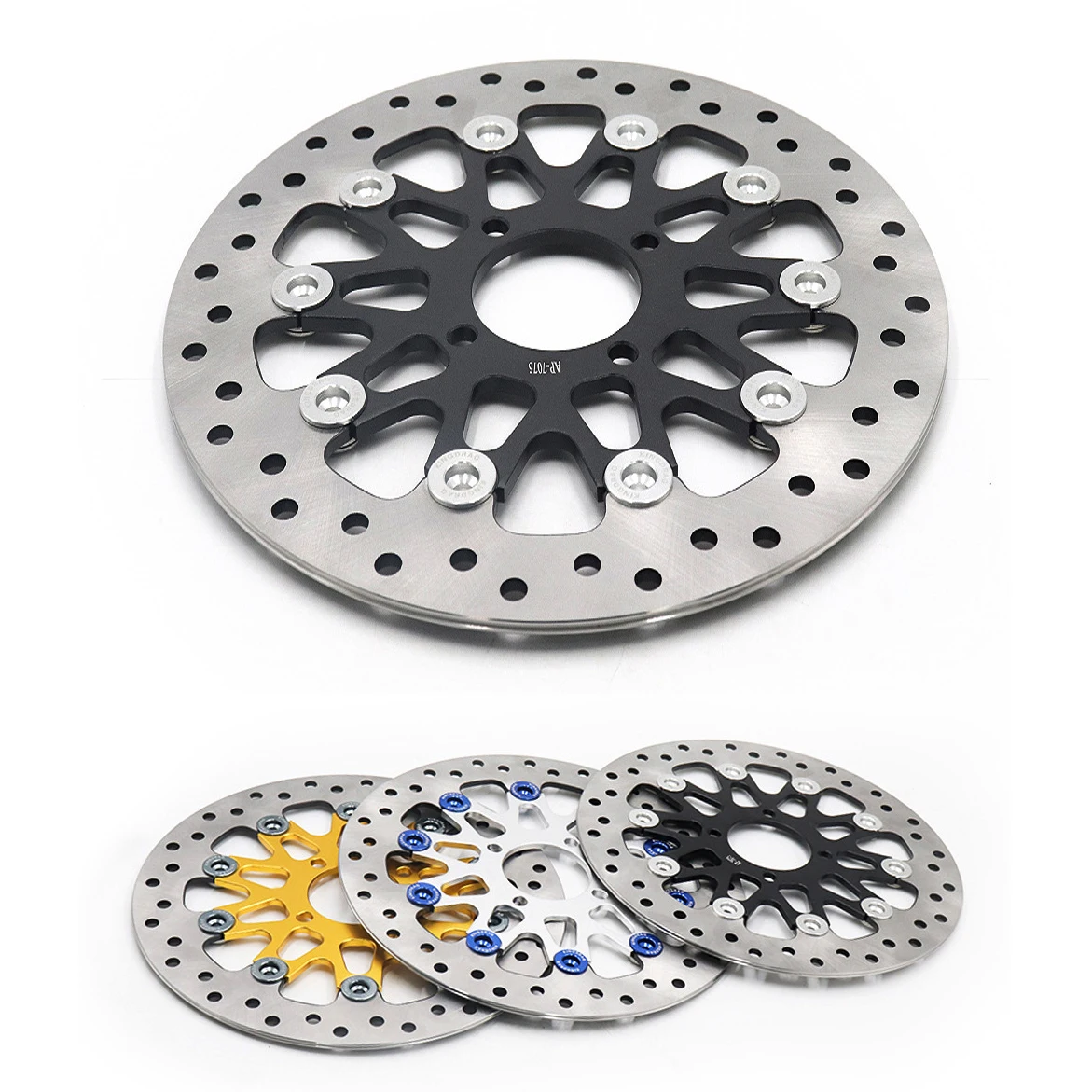 Motorcycle Floating Disc Brake Disk Universal CNC 4 Holes Caliper Disc Pads 267mm*58mm  For Dirtbike Street Scooter Bik Yamaha