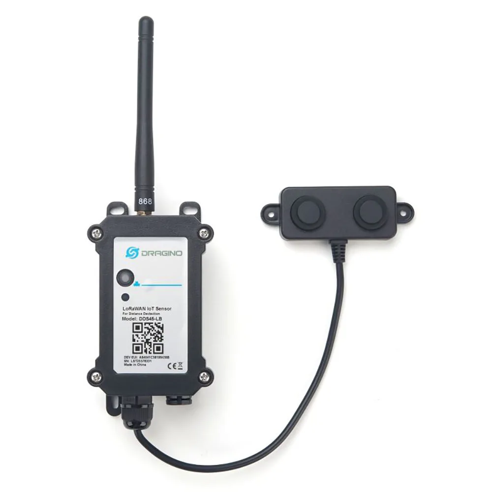 

Dragino DDS45-LB DDS45-LS LoRaWAN Distance Detection Sensor detects the distance between the measured object and the sensor