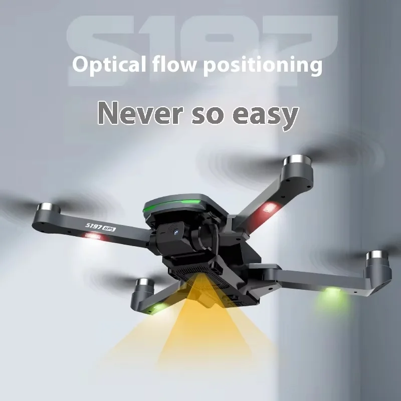 S197GPS Remote Control Drone Screen Display High-Definition Aerial Photography Aircraft Automatic Return Quadcopter Toy Gift