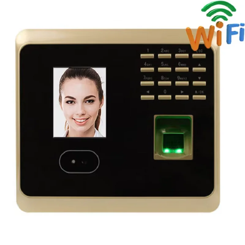 ZK UF100PLUS-S Time Wireless Biometric Facial Recognition Time Attendance Terminal WiFi Face Clock Employee Fingerprint Machine
