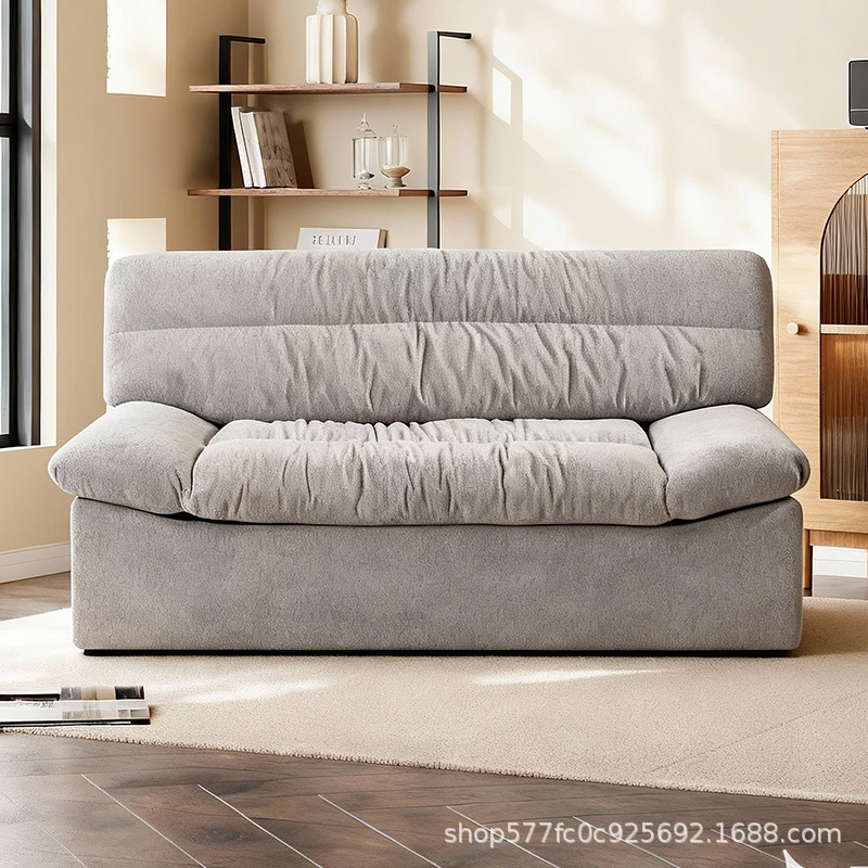 

Cloud Compressed Roll-Pack Sofa, Full Sponge, Straight-Line Arrangement, Modern Minimalist, Small Apartment Living Room, Fabric