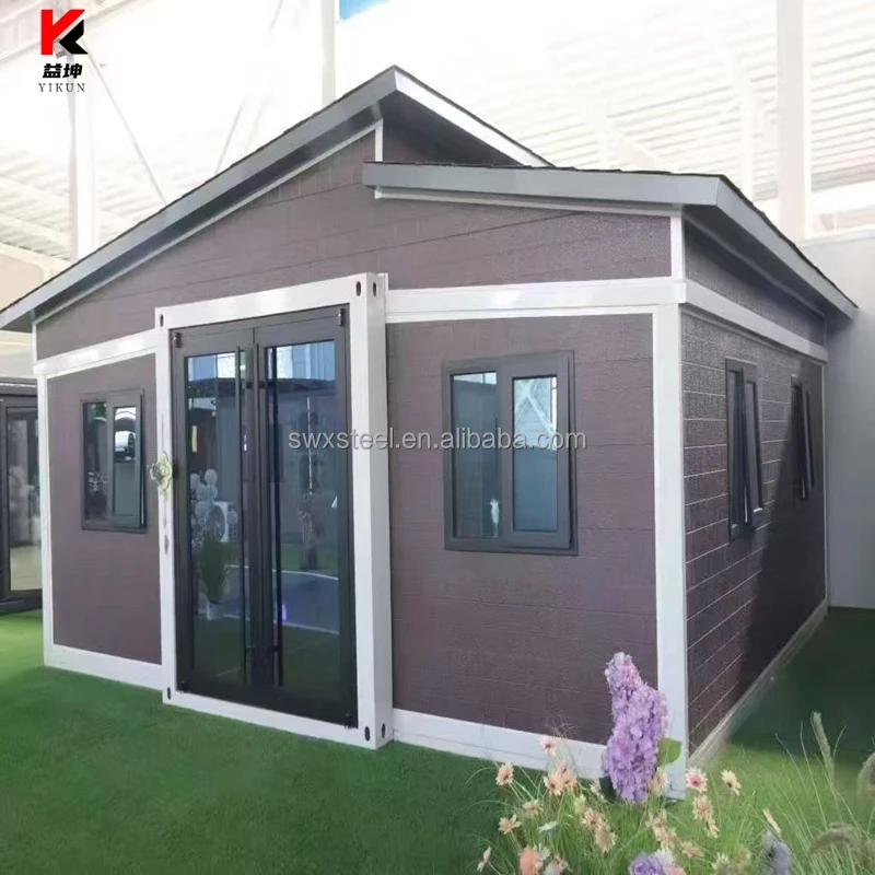 40ft Ready Made Expandable Container House Prefab Modular Villa 3 Bedrooms 2 Bathrooms Kitchen Mobile Home Fast Delivery Price