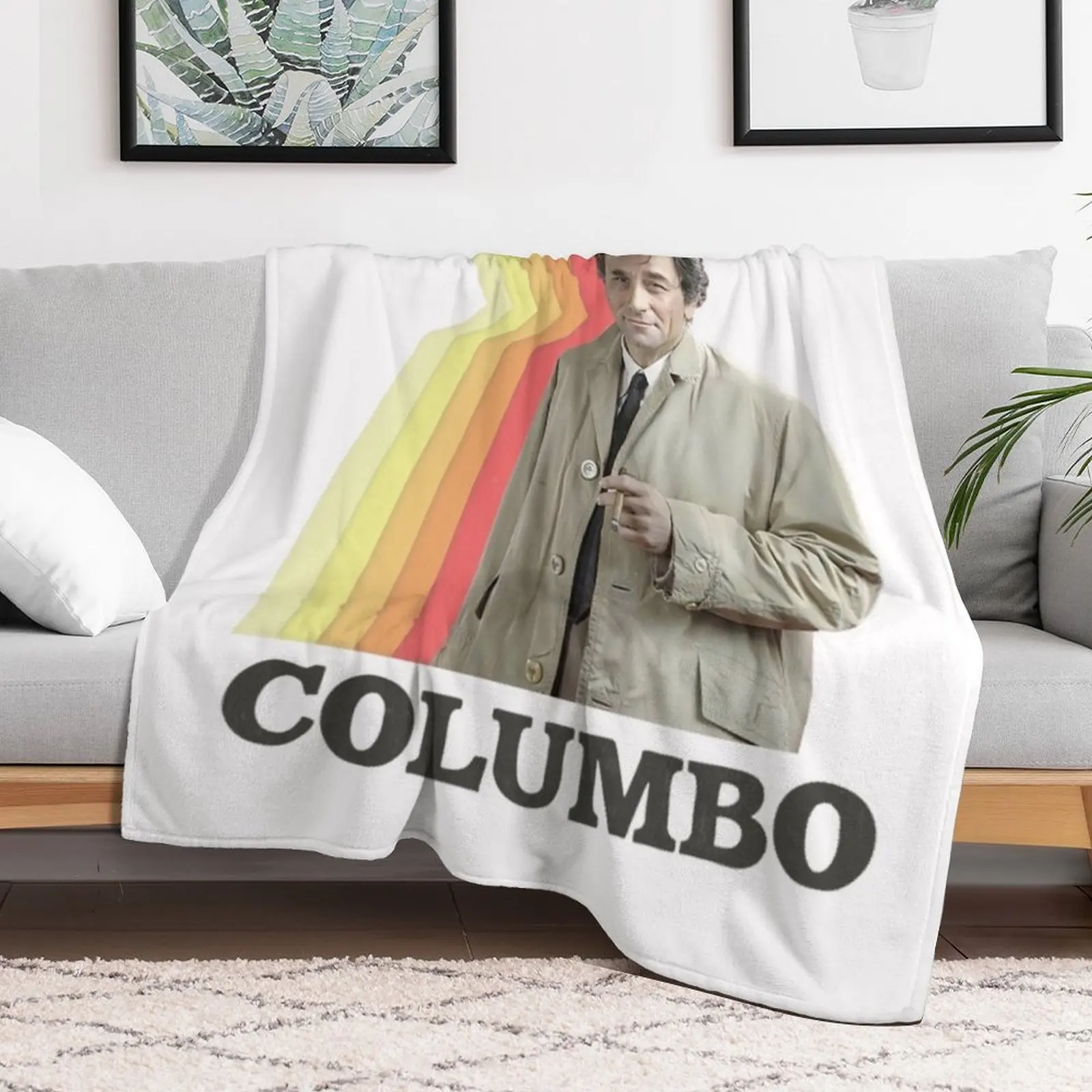 Columbo Throw Blanket Beautifuls Soft Plaid Weighted Blankets