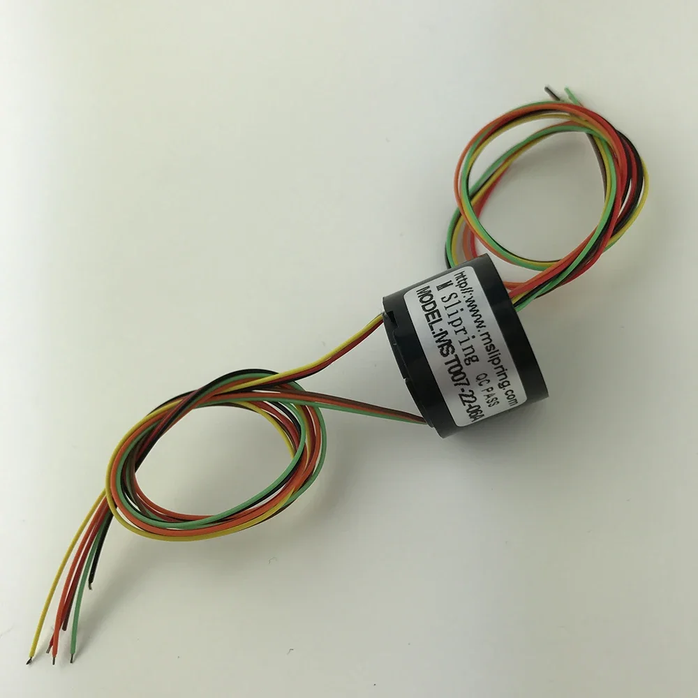 2/4/6 Channels/ Rings slipring with hole Dia.7mm 380V 1.5A electric Slip Ring Hollow shaft/2/4/6 Channels