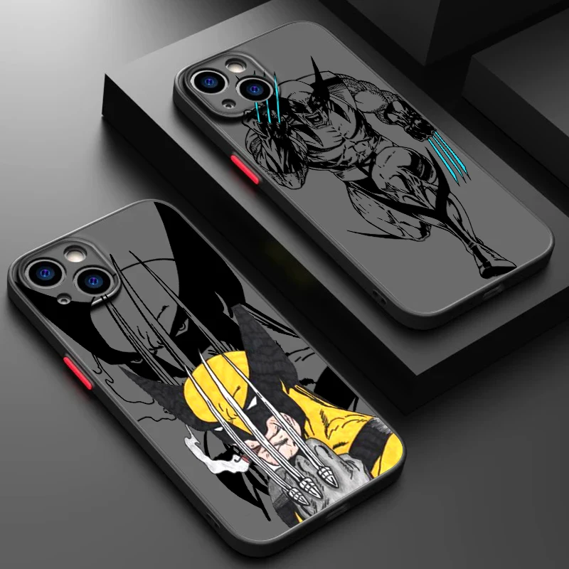 James Howlett Logan Wolverine Frosted Translucent For Apple iPhone 16 15 14 13 12 11 XS XR X Pro Max Plus Mini TPU Phone Case