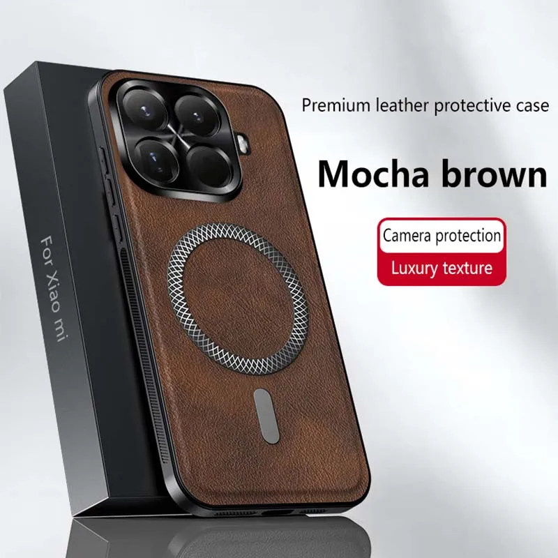 Case for Xiaomi Mi 15T Pro 14T Pro Cover Soft Shockproof Mag-safe Metal Camera Protector Shell Fundas For Mi 15T 14T