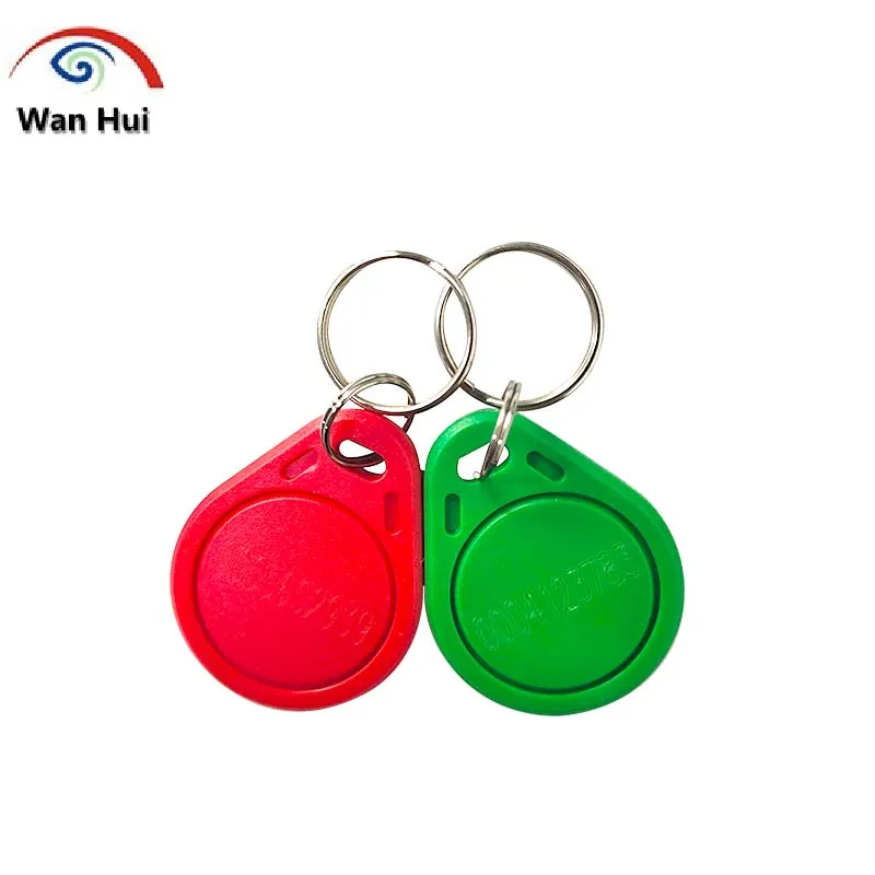 5/10Pcs EM4100 125khz RFID Tag TK4100 Chip Key Fob Keychain Token Ring Llaveros Llavero Porta Key Read-Only Plastic Waterproof