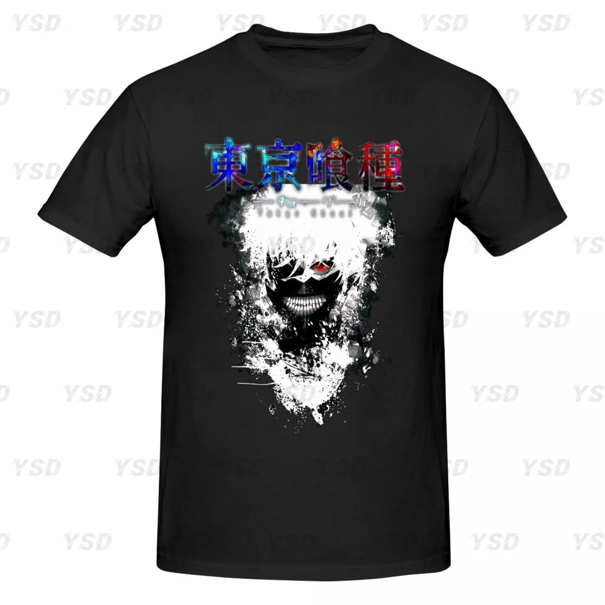 Anime Tokyo Ghoul Men's tight fitting sports T-shirt, Breathable,Oversized T shirt