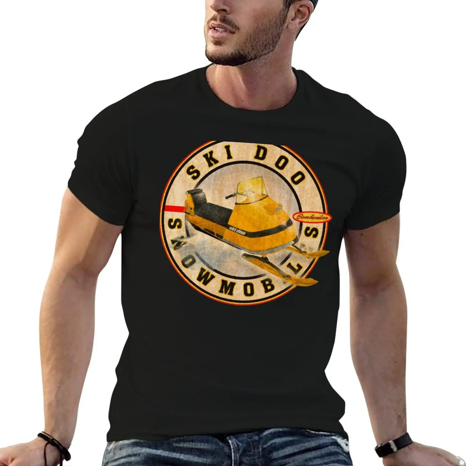

Vintage Ski-doo snowmobiles T-Shirt t shirts for man pack white funny t shirts dark humor man t shirt designer T-Shirt