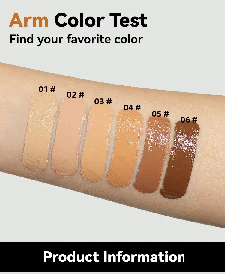 매트 피니쉬 파운데이션, 오일 컨트롤 프라이머 컨실러 비비 크림 풀 커버리지, 내추럴 롱래스팅, 완벽한 페이스 메이크업 co:06