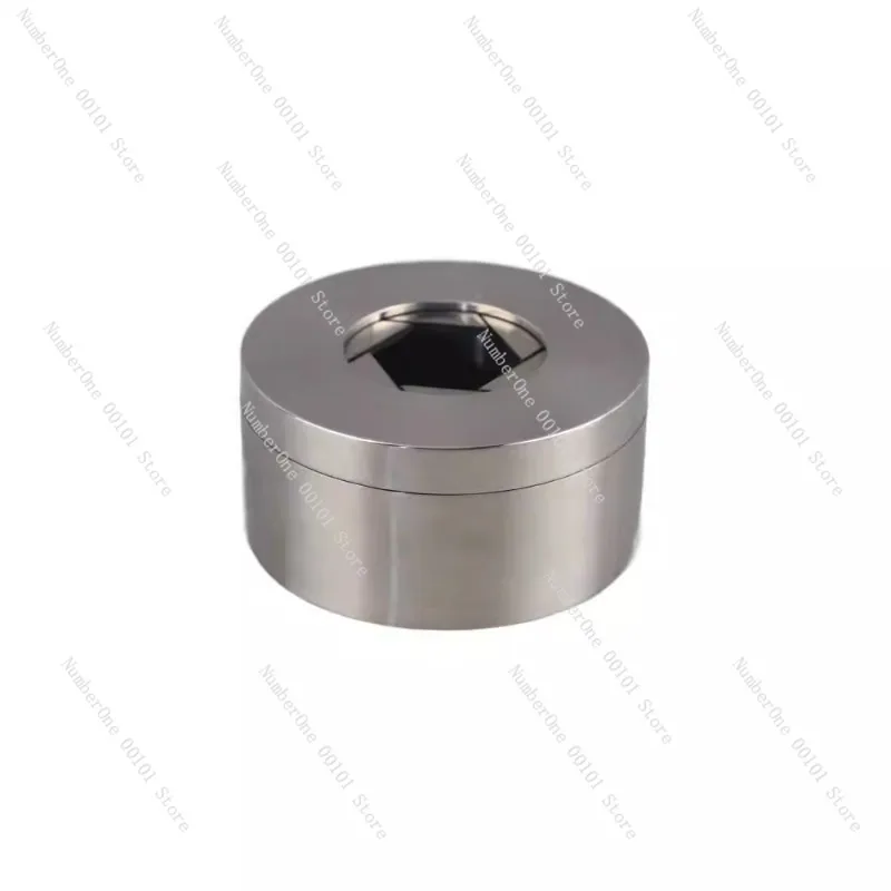 Modern simple stainless steel rotary anti-fly ash ashtray with cover living room company office home decoration