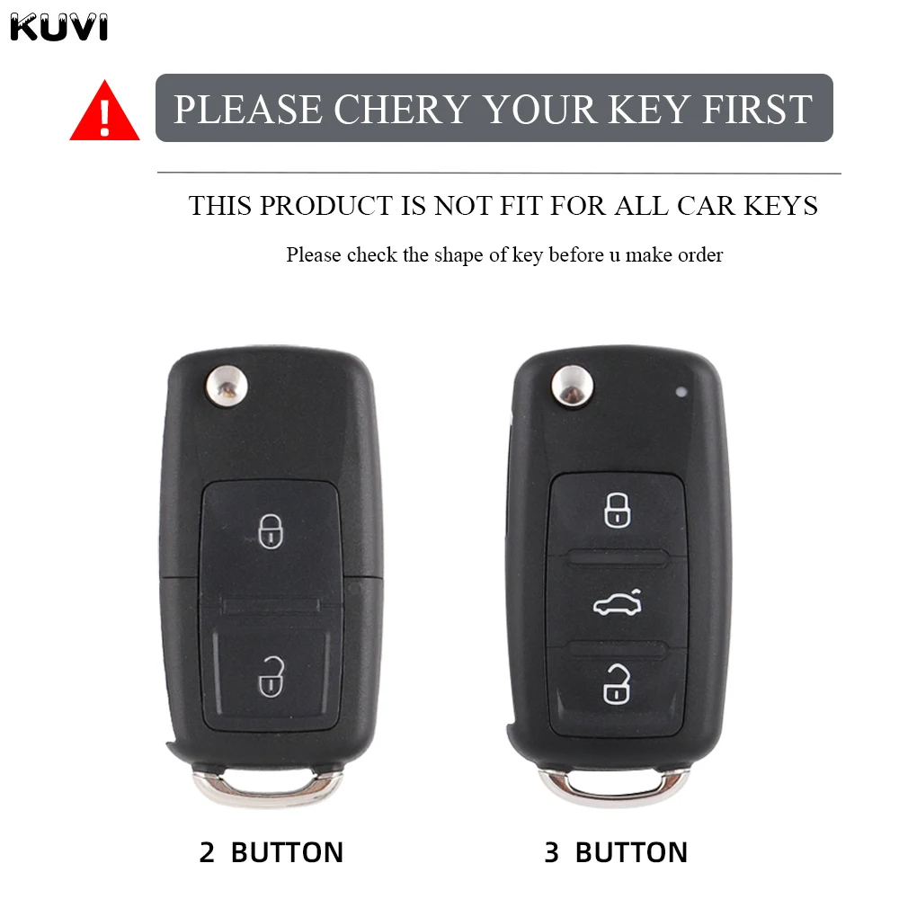 2 3 pulsanti TPU Shell Fob per VW Volkswagen MK4 Bora Golf 4 5 6 Jetta Passat Polo Bora Touran Skoda Seat Car Key Case Cover