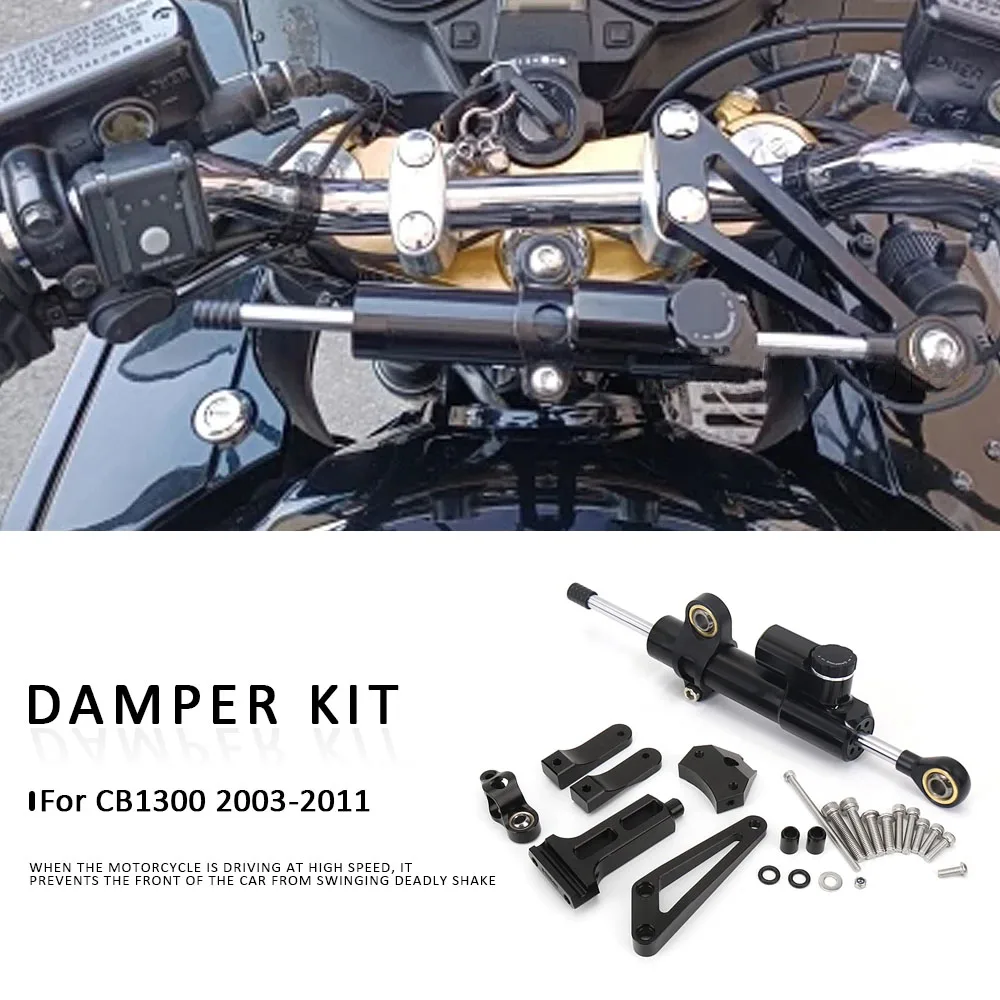 

For Honda CB1300 CB 1300 2003-2011 cb1300 Motorcycle Steering Damper Stabilizer Mount Bracket Mount Kit Accessories