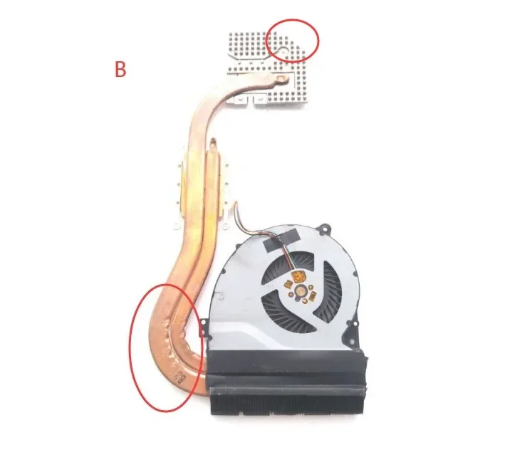 Imagem -02 - Ventilador de Refrigeração Original da Cpu para Asus Fx50 Fx50j X550vx X550v X550jd K550j A550j Ventilador com Dissipador de Calor 13n0-rfa0101