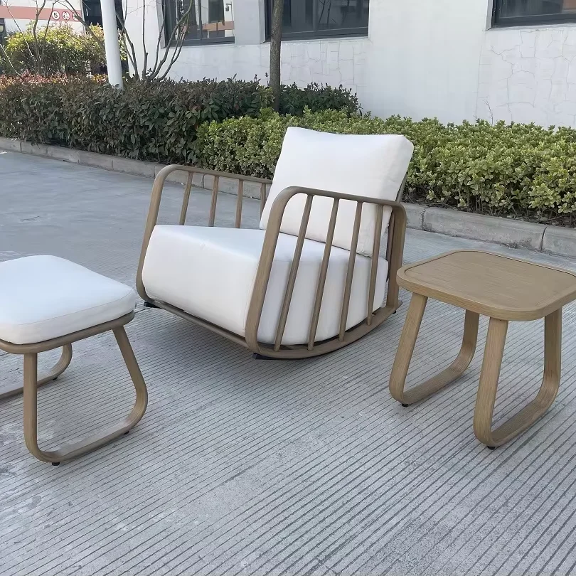 

Wholesale Outdoor Furniture Balcony Chair And Coffee Table Aluminum Outdoor Chair Set
