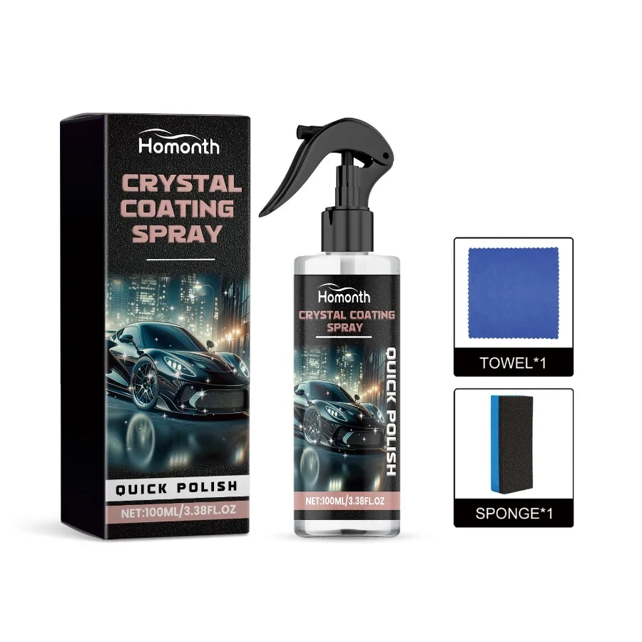 

Homonth Crystal Coating Spray Clean Water Stains And Dirt With New Bright LongLasting Maintenance Spray