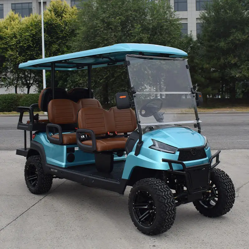 Affordable club 2 4 6 seater chinese electric golf cart car for sale 72V lithium custom comfortable 4 seats electric golf cart