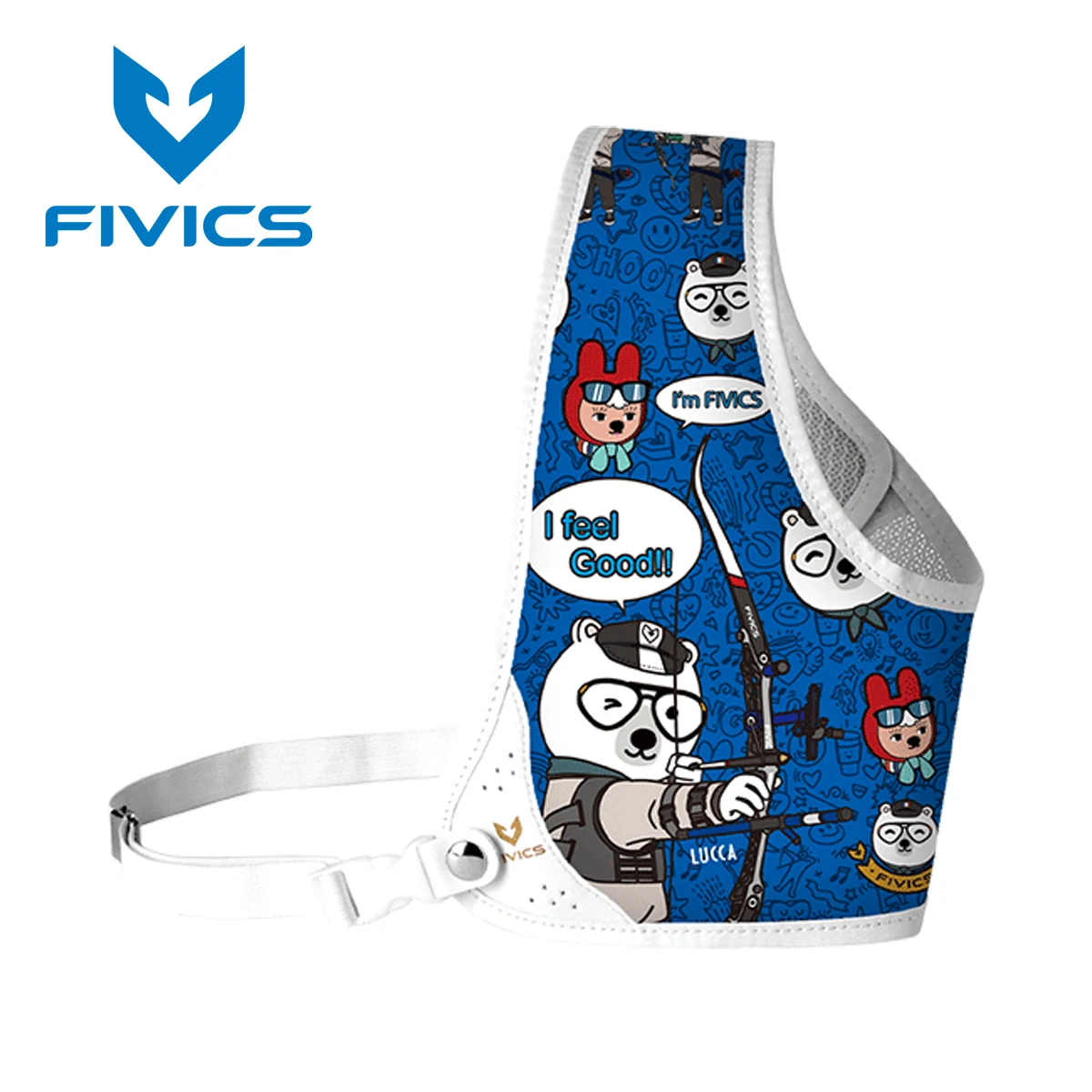 FIVICS CHEST GUARD PROTECTOR FILM Schutzpolster für Bogenschießerei Brustschutz Verstellbarer Langlebiger Bogensehnen-Schutz DIY