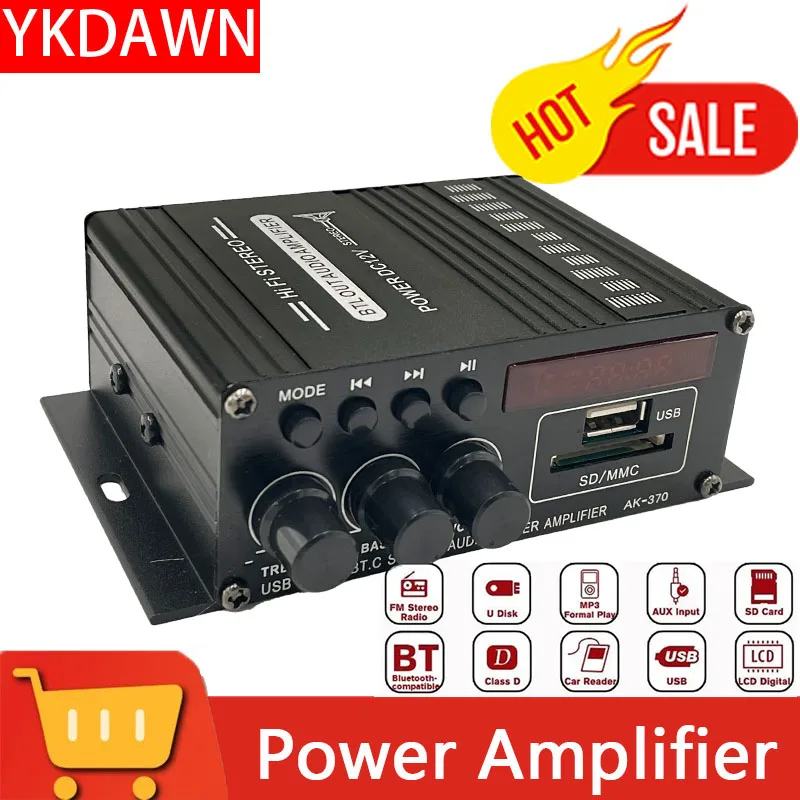 

YKDAWN Manufacturer Power Hi-Fi Amplificador Fm Video Class D Radio Digital Watt Channel System Amplifier Amp For Stage Indoor