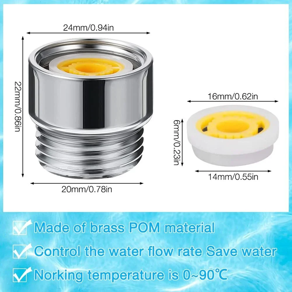 Shower Flow Reducer Limiter Set, 5 Limitador de Fluxos Diferentes, Mangueira Restritor para Adaptador, Acessórios do banheiro