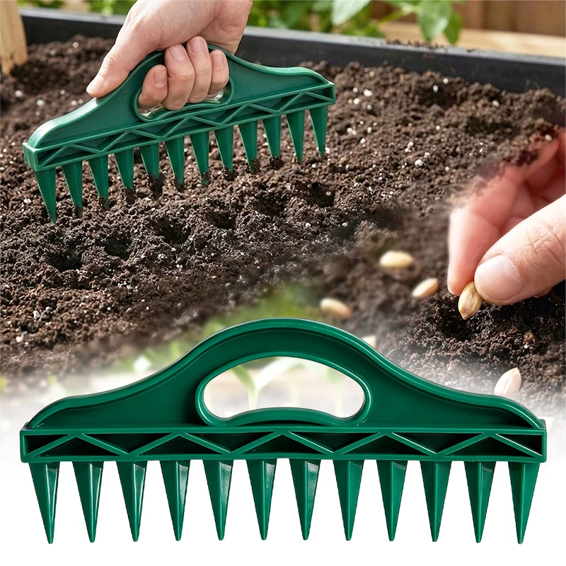 

Ручной портативный разбрасыватель семян для садоводства, дозатор для семян, приспособление для посадки и рыхления почвы