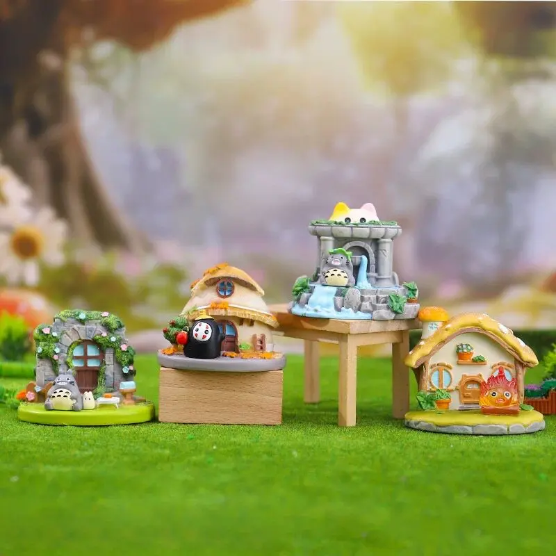2026 new Original Hayao Miyazaki Fantasy Fairy Tale Scene Blind Box Anime Classic Figure Doll Collectibles Souvenirs Toy Gifts - view 5