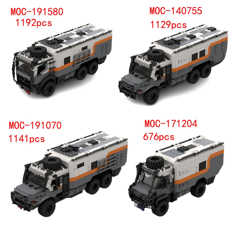 Spot MOC- 191580 140755   Zusammengebaute Bausteine mit kleinen Partikeln, Auto- und LKW-Modelle, Puzzle-Bauspielzeug