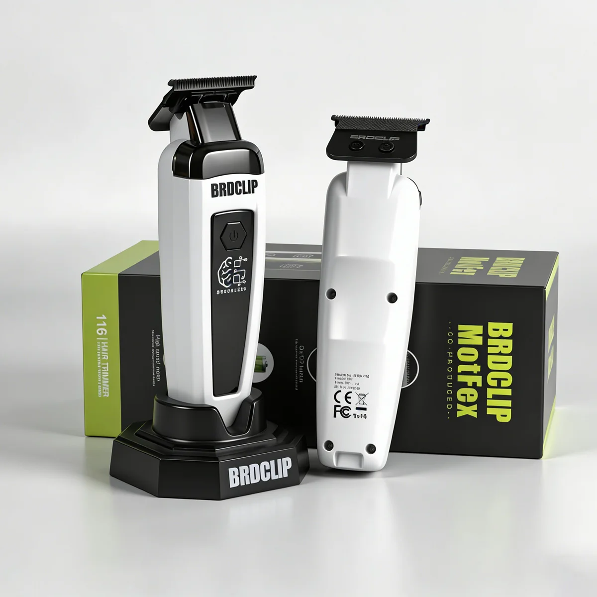 

2026 NEW BRDCLIP Professional Hair Trimmer Brushless Motor 7500rpm Barber Beard Hair Trimming Machine Base Charger Tools