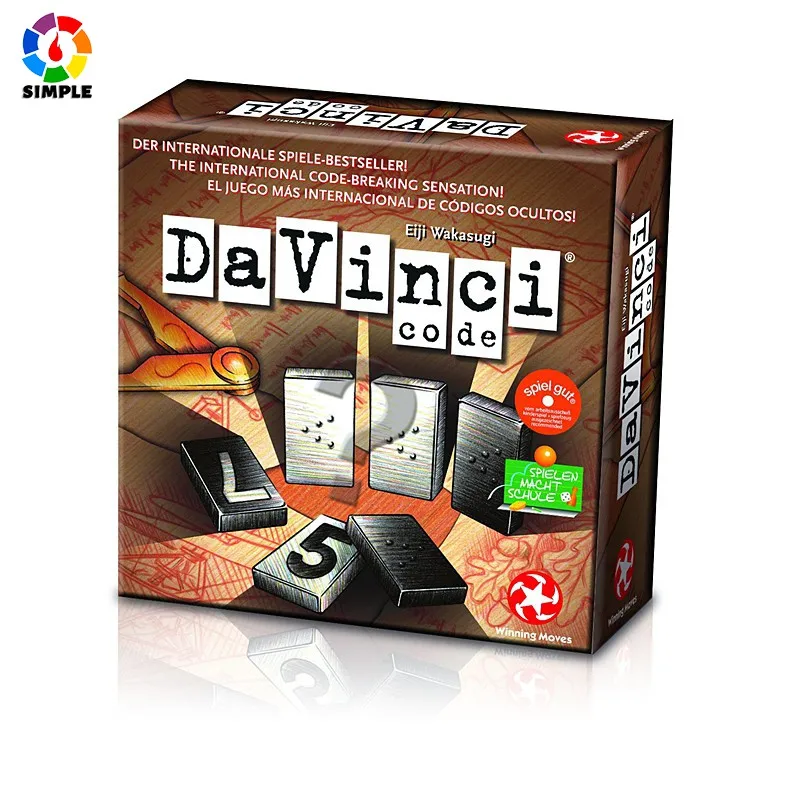 

Da Vinci Code, board games, Chinese version, puzzle thinking toys, high quality opaque version, reasoning game