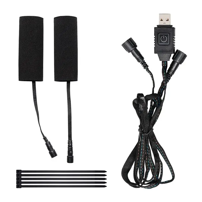 Motorcycle Electric Heated Handgrip 5V6 Handlebar Warmer Kit Comfortable Grip Cover Electric Heating System-X59A