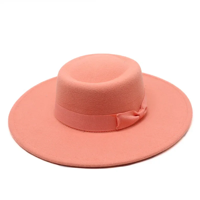 Wholesale Price Hat Winter Circular Concave Convex Surface Flat Top Fashion Men and Women Felt Jazz Hat шляпа женс